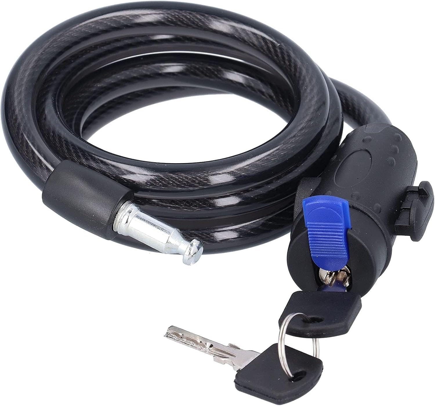 4 Feet Bike Chain Locks Bike Locks Anti Theft Bicycle Chain Lock with 2 Keys Lock Chain Scooter Lock for Bike, Motorcycle, Bicycle, Door, Gate, Fence, Grill Bike Lock Cable