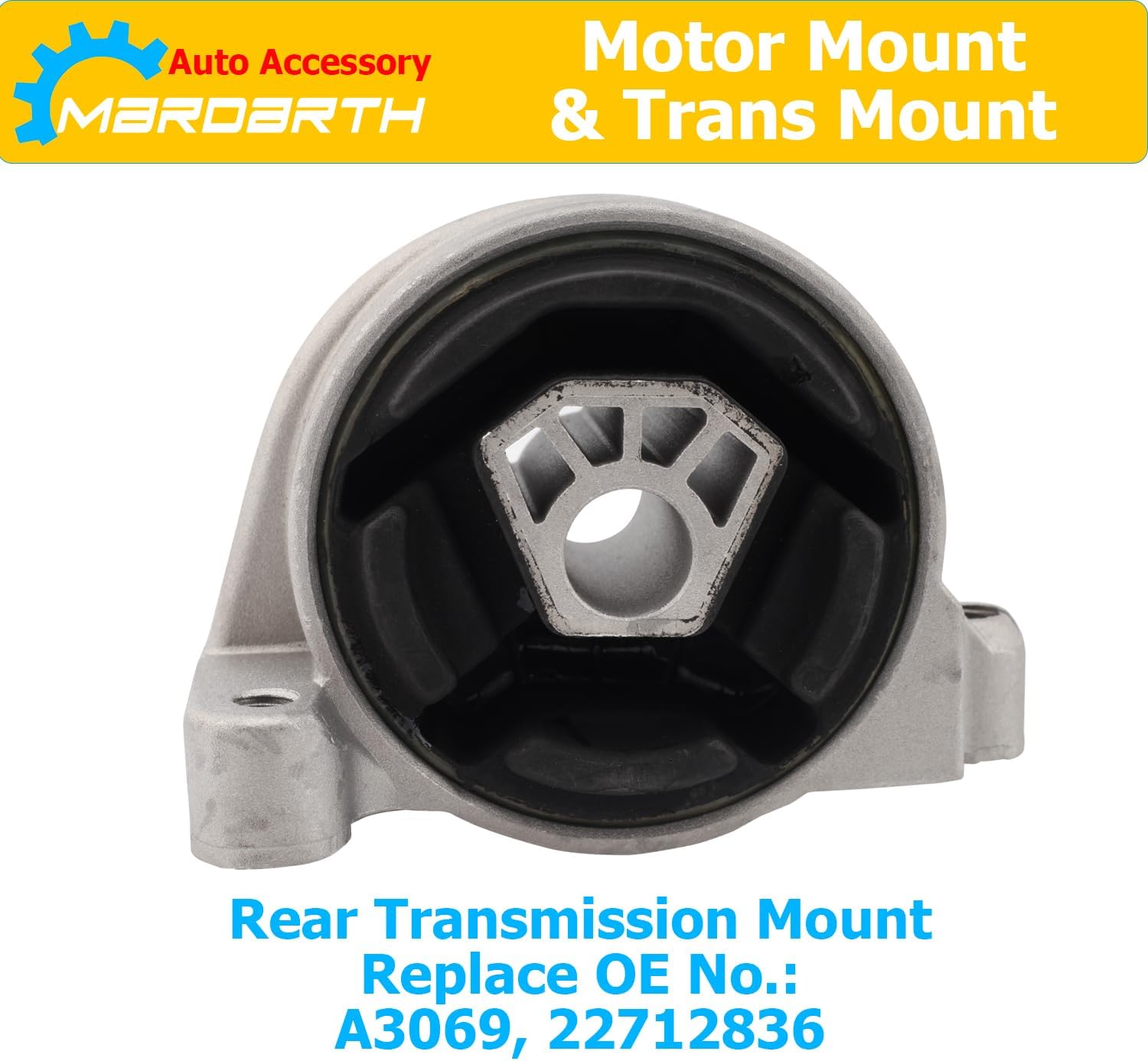 Set of 3 Motor & Trans Mount Compatible with 2005-2009 Equinox Torrent 3.4L, Replace OE# A5324 A3082 A3069