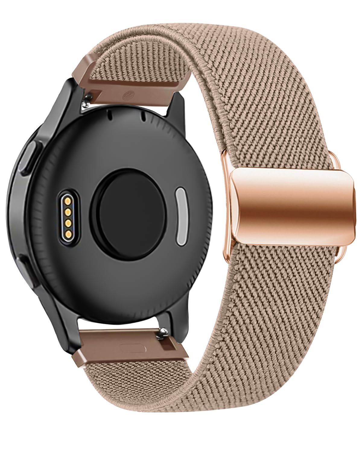 Correa elástica de nailon compatible con Garmin Vivoactive 5/Vivoactive 3, correa de nailon elástica ajustable de 20 mm de repuesto para Garmin Venu/ Venu Sq/ Vivomove HR/ Vivoactive 3