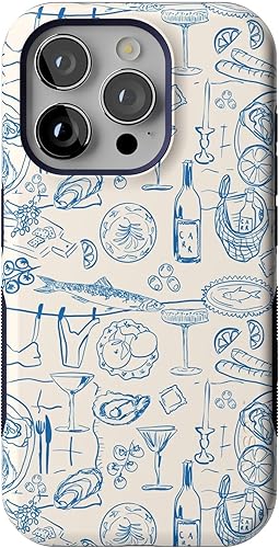 Vista 666 de Casely Funda para iPhone 15 Pro Jardín Secreto Flores mixtas Funda atrevida Compatible con MagSafe y botón de acción Jardín Secreto Floral