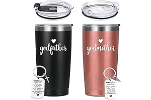 LiqCool Godparents Proposal Gift: Insulated Tumbler Set with Keychain