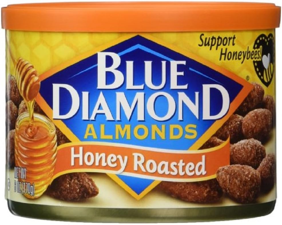 BLUE DIAMOND ALMOND HONEY ROASTED, 6 OZ by Blue Diamond Almonds