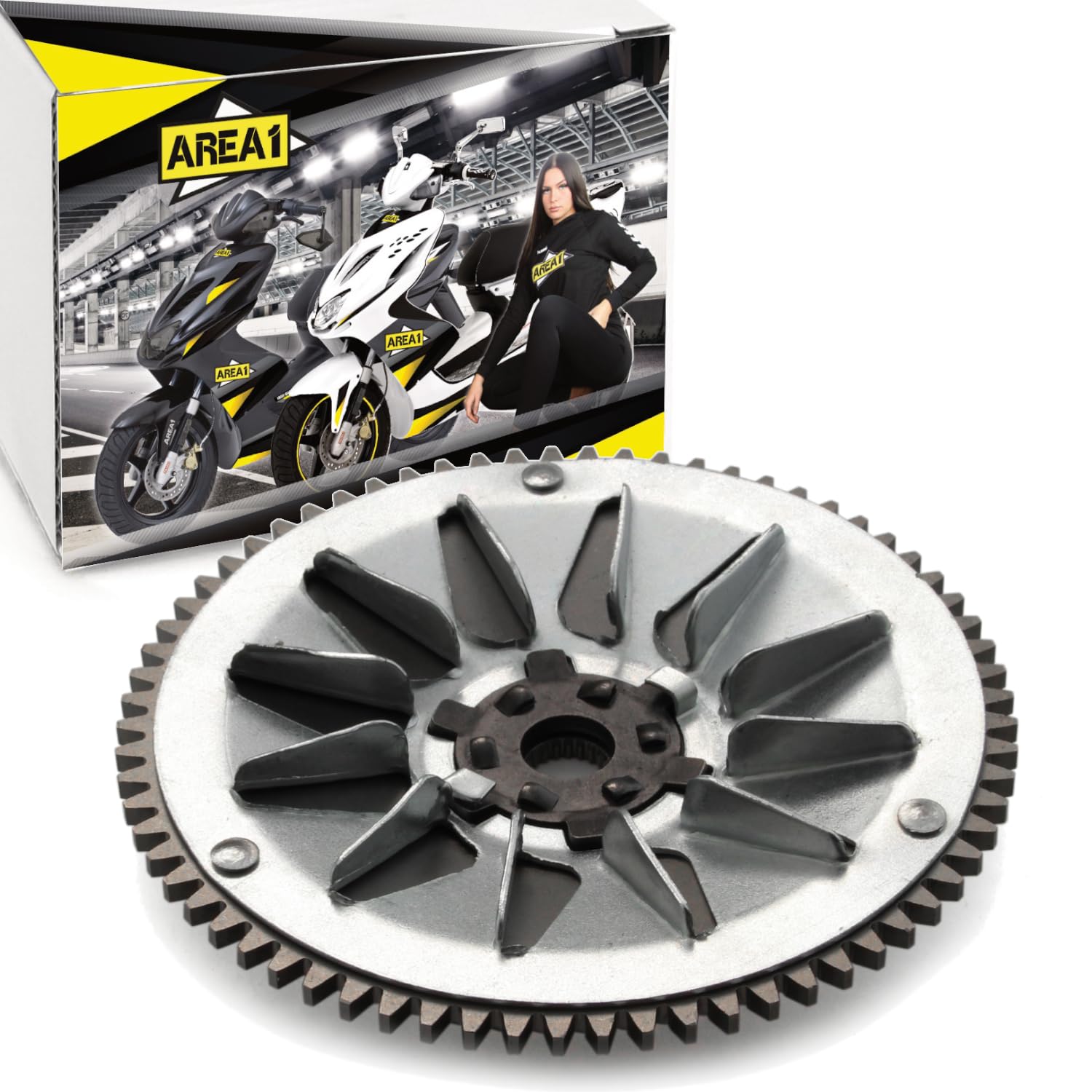 Area1 Variomatik Wandler Keilriemen Set für 50ccm 2Takt kompatibel mit Peugeot Speedfight 1, Speedfight 2 Elyseo Elystar Vivacity Trekker Limbo Buxy Squab TKR Zenith SV Looxor Splinter Raggae Speedake