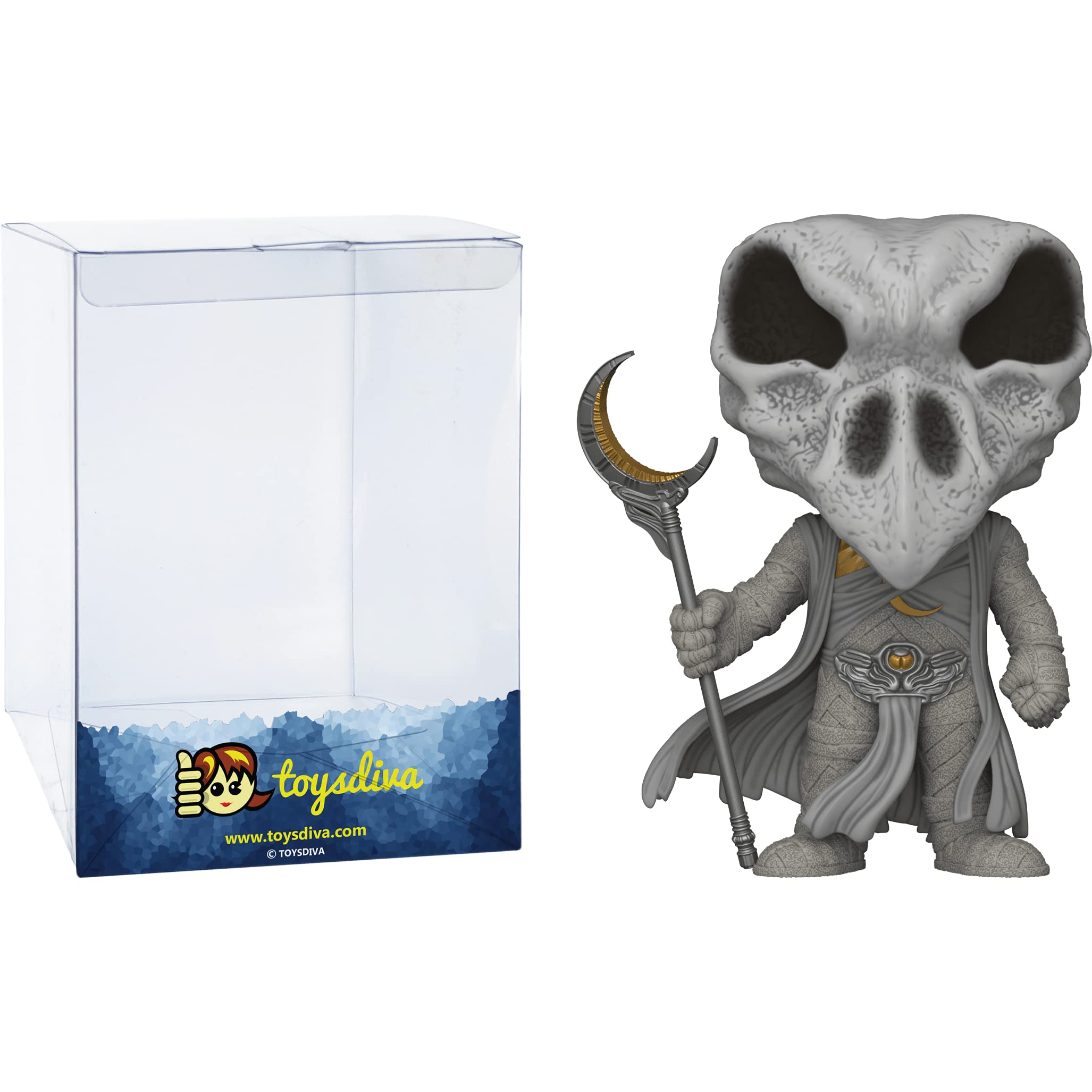 Funko Khonshu: P o p ! Vinyl Figurine Bundle with 1 Compatible 'ToysDiva' Graphic Protector (1049 - 64256 - B)