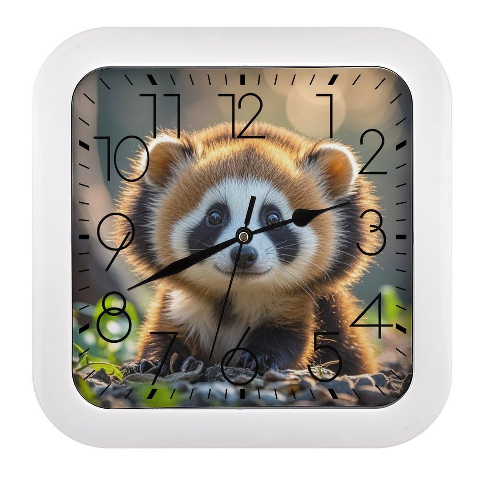 Horloge silencieuse et sans tic-tac au design animal pour un sommeil paisible sans nuisances