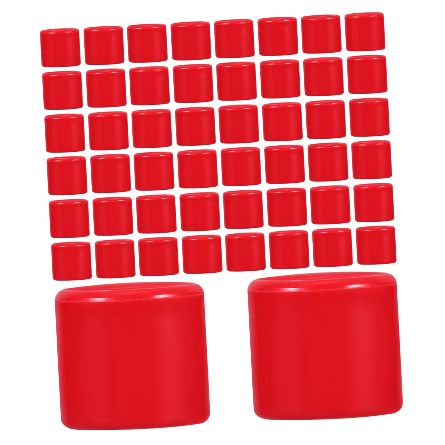 Toddmomy 8mm Blank Pigeon Leg Bands 50pcs Plastic Identification Bands for Training Pigeon Health Supplies Leg