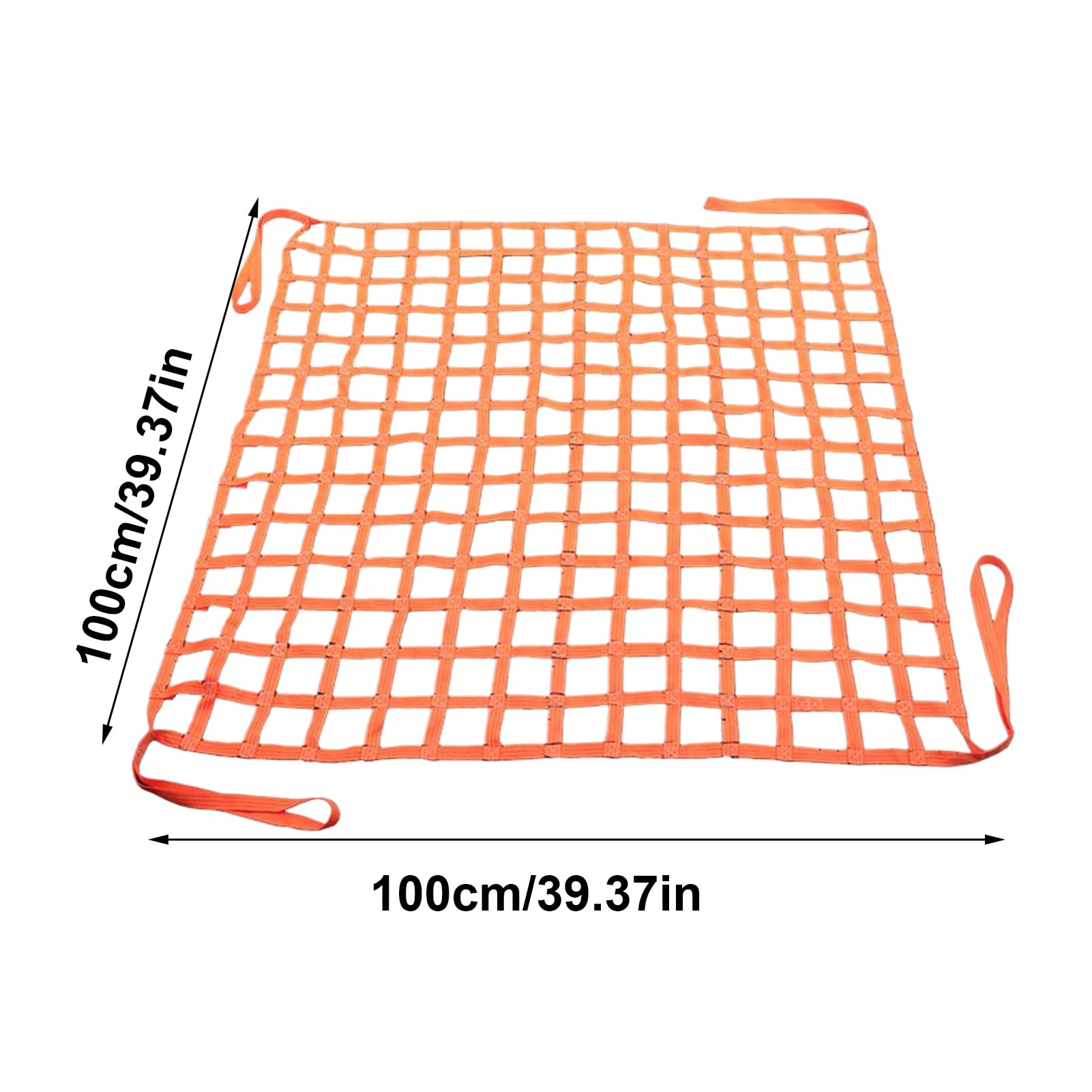 Rete Da Carico Resistente 99x99 cm Portaoggetti | 9.9 Cm Maglia Grande Rete Da Carico 300 Kg Capacità Per Scorrimento Trasporto Camper SUV Cassone Camion Oggetti Spesa