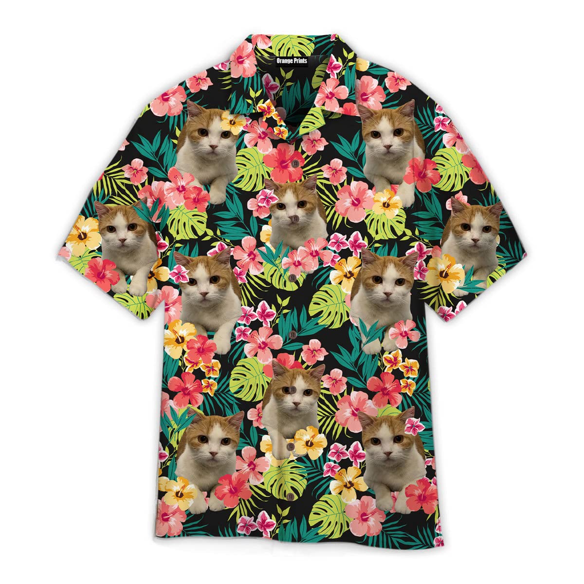 Cat Lover Summer Tropical Hawaiian Shirts Cat Personalized Shirt - Main Image