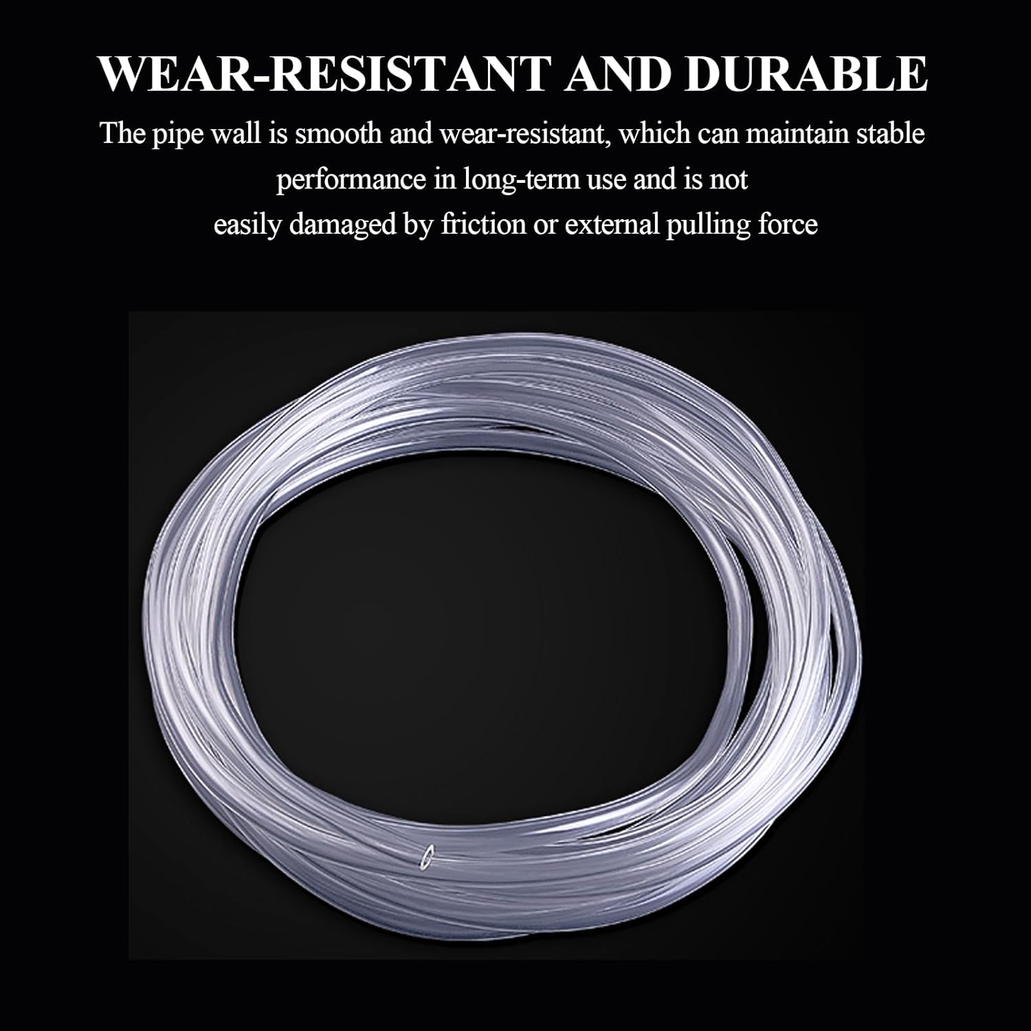 water hose, PVC Hose Length, Transparent Flexible Hose Water Pipe Suitable for Transfer Air Water Oil and Gas(32x38mm)