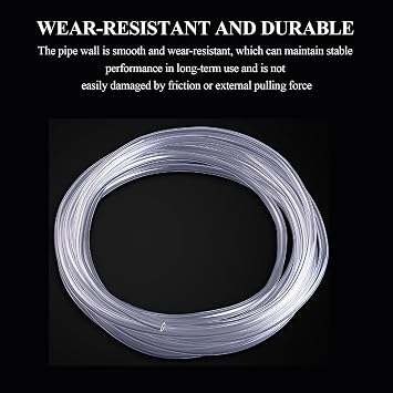 5 Meters PVC Transparent Hose Vinyl Tubing, PVC Tubing Inner Diameter 9/10Mm Suitable for Water Tube and Air Tube,1013mm