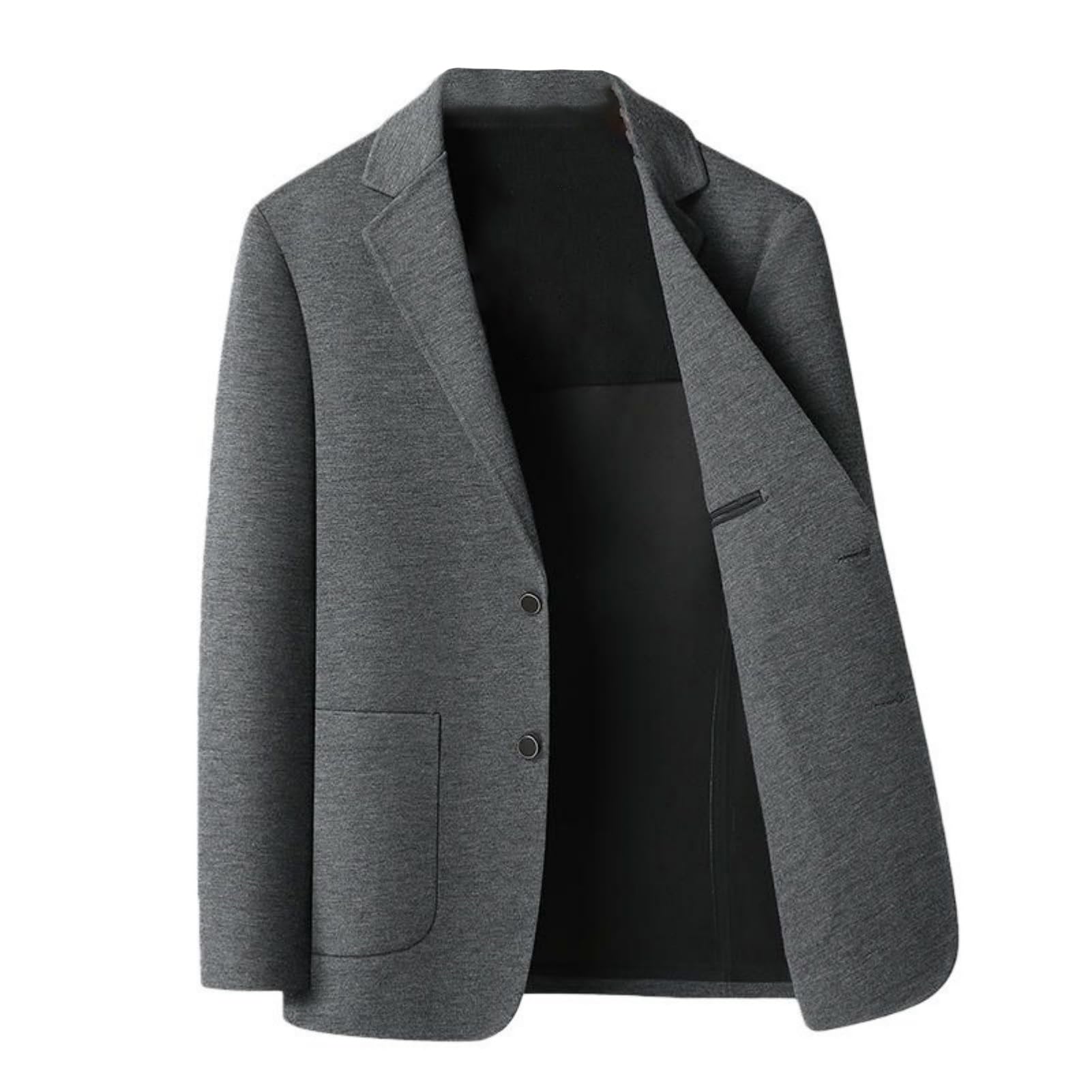 Blazer d'automne homme classique veste de costume finitions soignées - 5