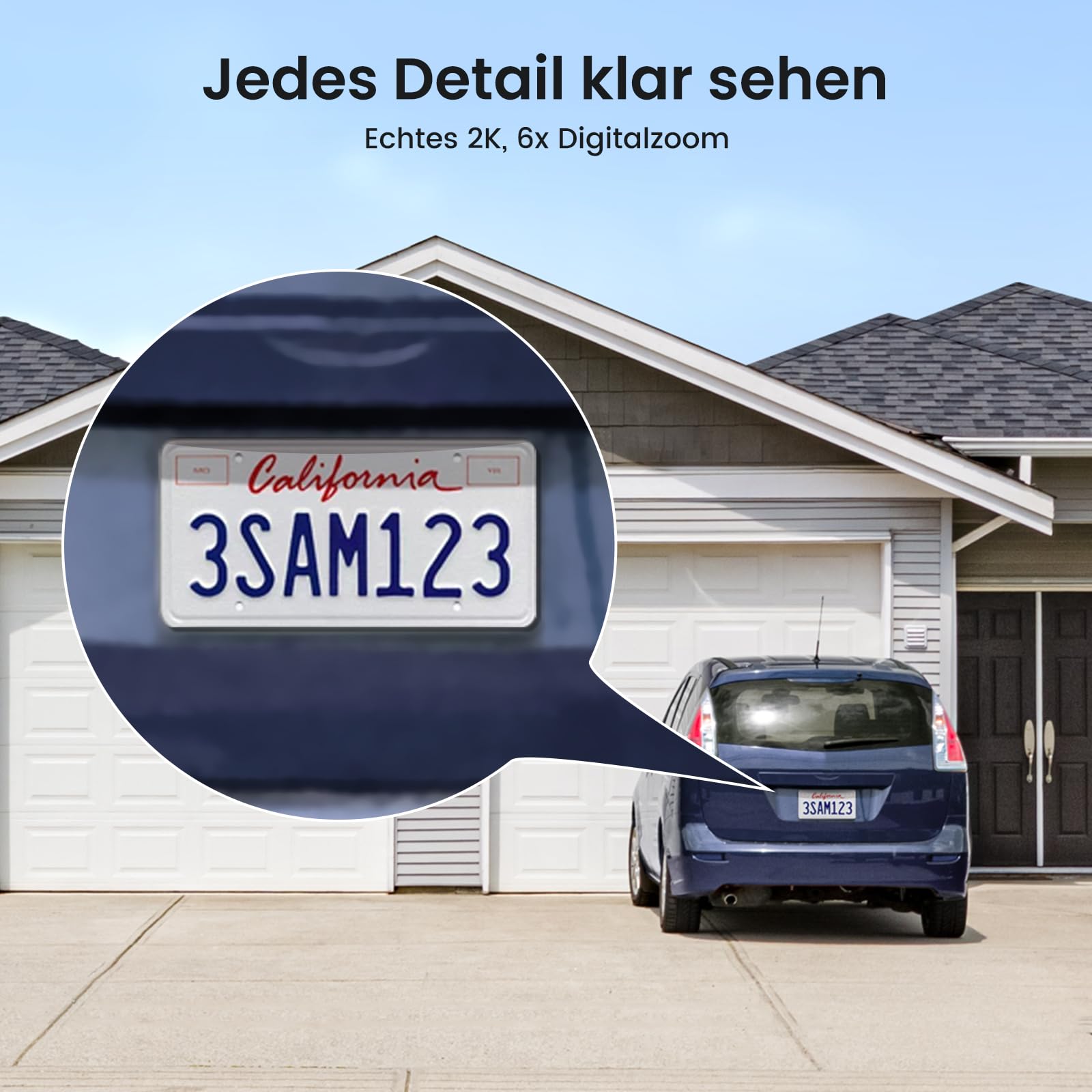 aosu 2K Überwachungskamera Aussen Solar Akku, 32G Lokal, Ohne ABO Nötig | 2 Cam Kit, 166° Weitwinkel, 365 Tage Akku, PIR Personenerkennung, Scheinwerfer, 2-Wege, IP66, für Haus & Garten
