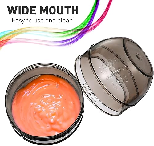 Miniatura 7 de Cuenco de tinte para el cabello con escala de medición, mezclador de color de cabello, cuenco de tinte de salón para teñir el cabello, peluquería y