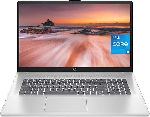 HP Laptop 2023, pantalla FHD de 17.3 pulgadas, 13 procesador Intel Core i5-1335U, 16 GB de RAM, SSD de 512 GB, gráficos Intel Iris Xe, teclado