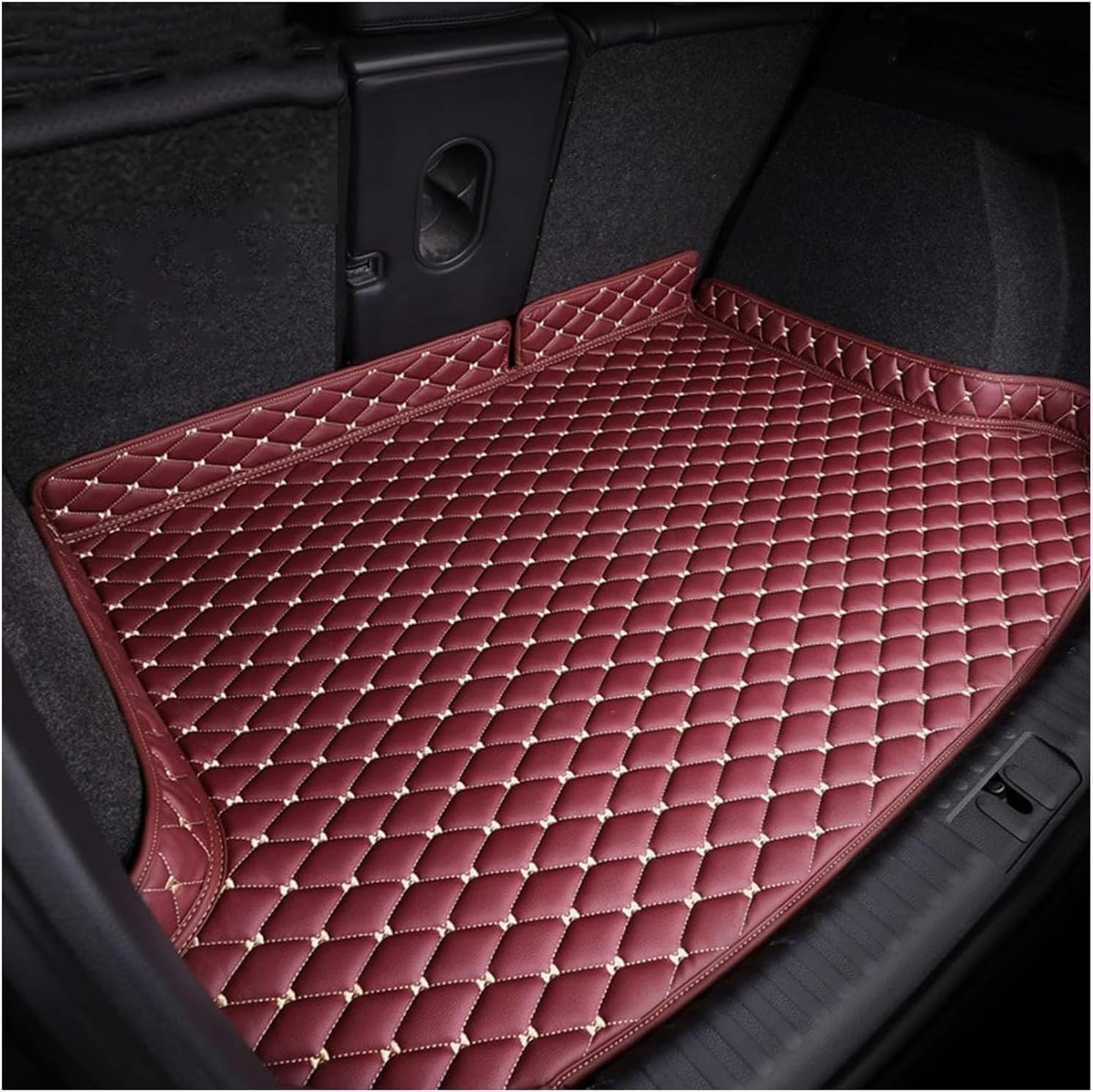 ZDDFCVB Car Boot Mat Liner for Porsche Taycan Cross Turismo (Y1A) 2021-2025, Waterproof Anti-Scratch Non-slip, Pet Friendly Carpet Pad, Interior Accessory,C
