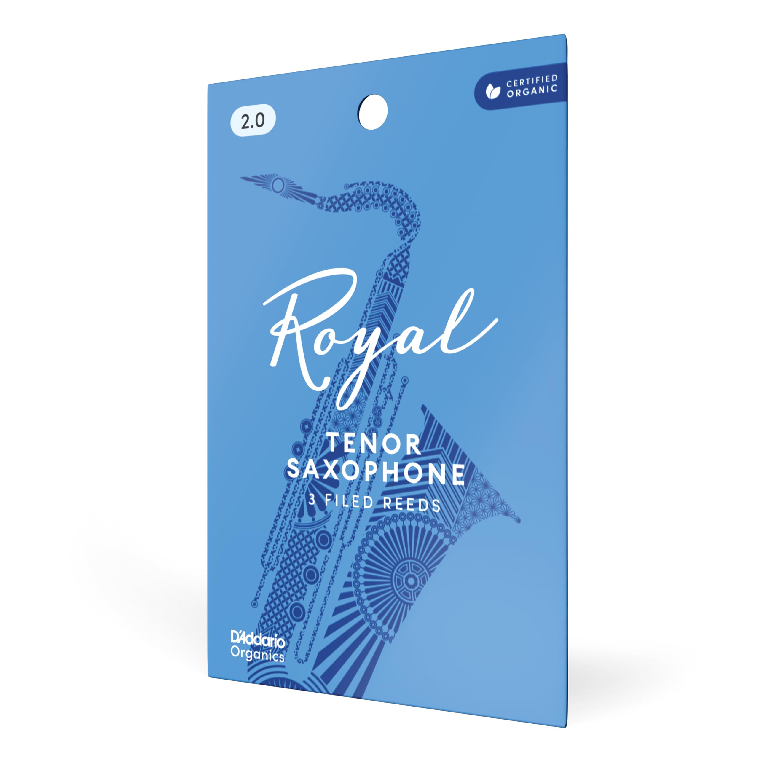 Royal by D'Addario Tenor Sax Reeds, Strength 2, 3-pack