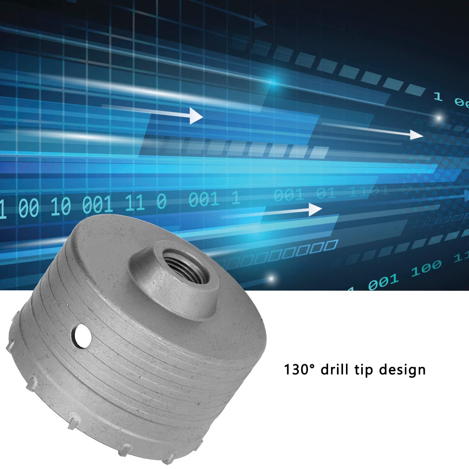 YWBL-WH Scie Cloche de 100 Mm, Matériau en Carbure, Vitesse de Perçage Rapide, dureté élevée pour la Coupe de Murs, le Travail du Béton et de la Brique