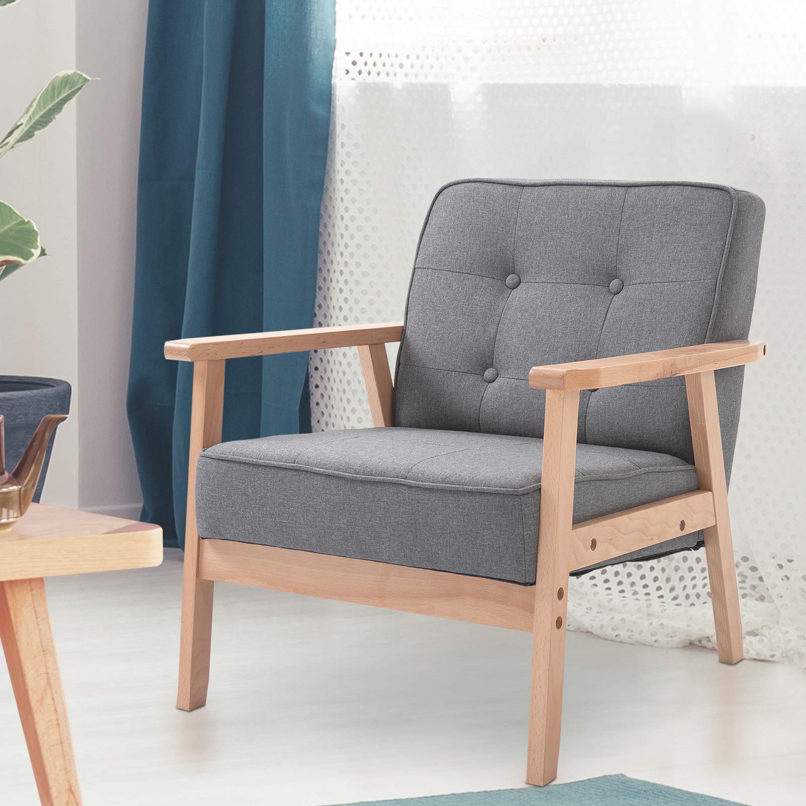 HOMCOM Relaxfauteuil, ontspanningsfauteuil met fleecebekleding, verstelbare rugleuning, gestoffeerde fauteuil, staal, Beige | Netherlands