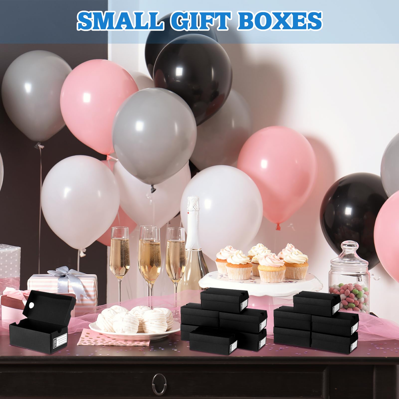 Fullhawl Set di 30 mini scatole regalo per scarpe, 10,2 x 5,8 x 5,1 cm, piccole scatole per scarpe da ginnastica, con etichetta modificabile, a tema sportivo, contenitori regalo per feste di Natale
