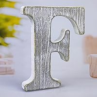 Vista 14 de Letras de madera rústica sin terminar de 8 pulgadas para decoración de pared, letras decorativas de pie en rodajas, decoración de tablero