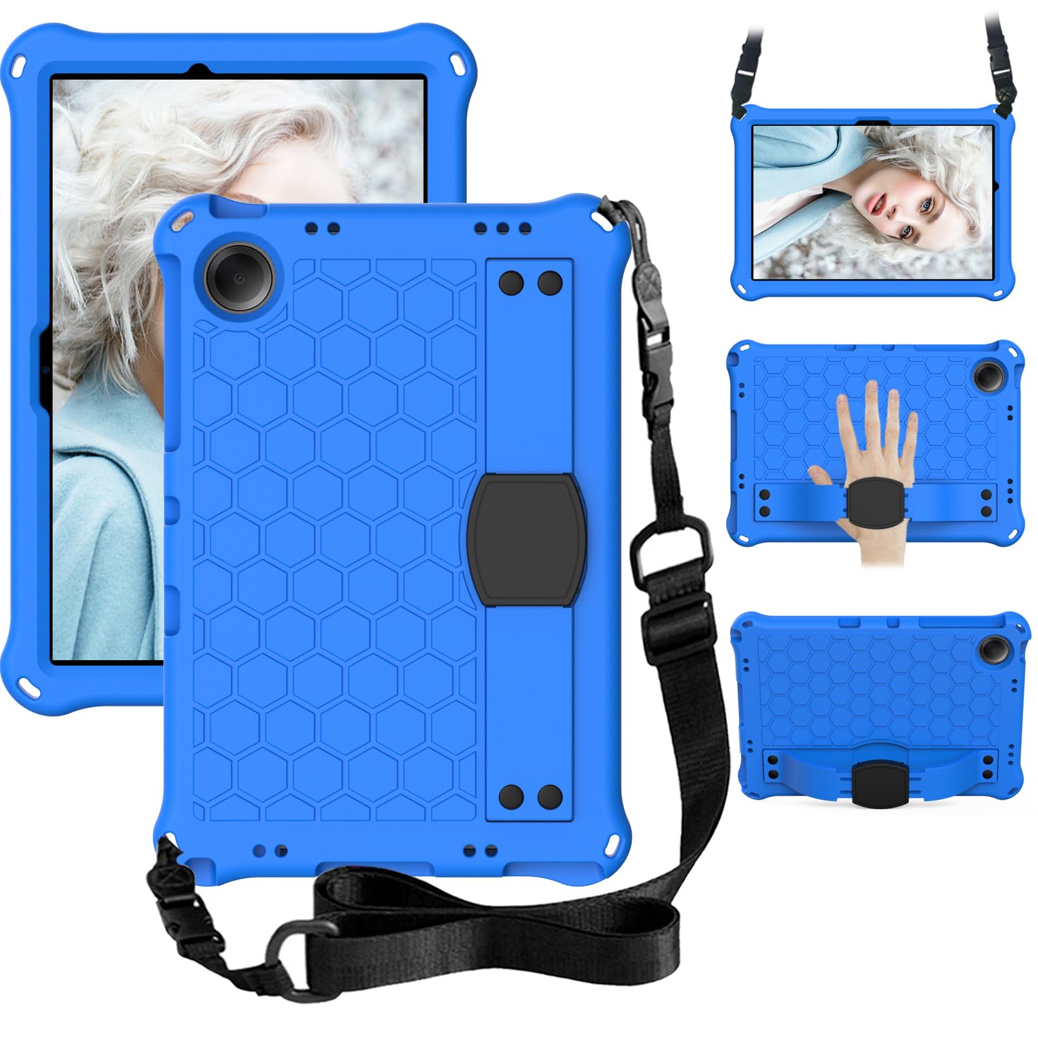 MUDASANQI Case Compatible with Samsung Galaxy Tab A9 Plus 2023 SM-X210/SM-216/SM-X218 11inch Tablet Case for Kids, EVA Lightweight Shockproof Cover