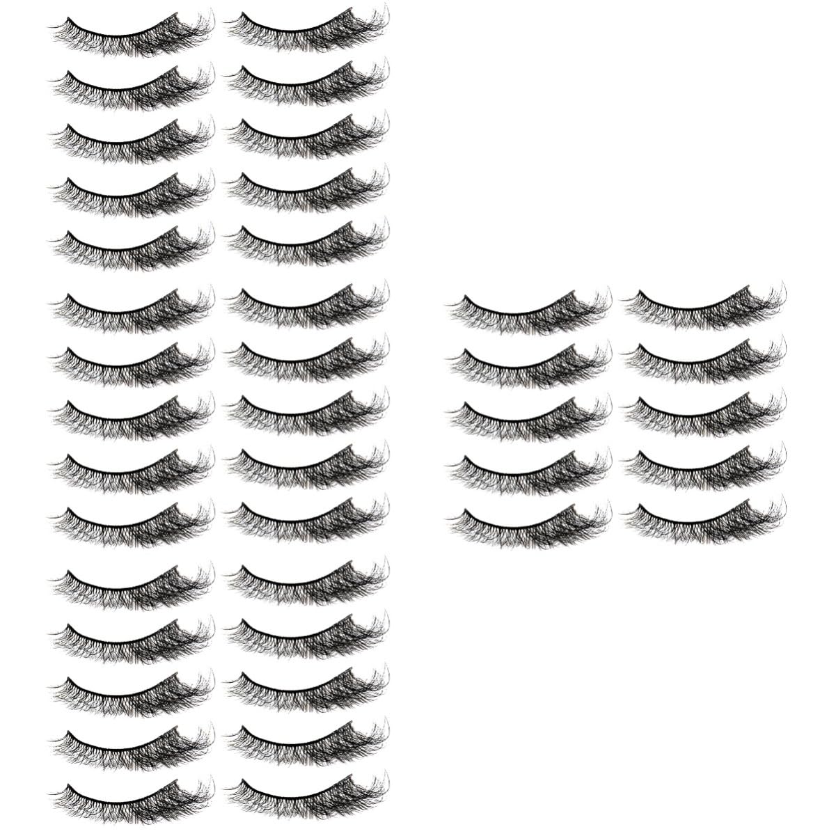 Beaupretty Pestañas Postizas De Efecto Natural Diseño Curly Kit De Maquillaje Para Ocasiones Especiales De Faux Lashes Para Uso Personal y Profesional