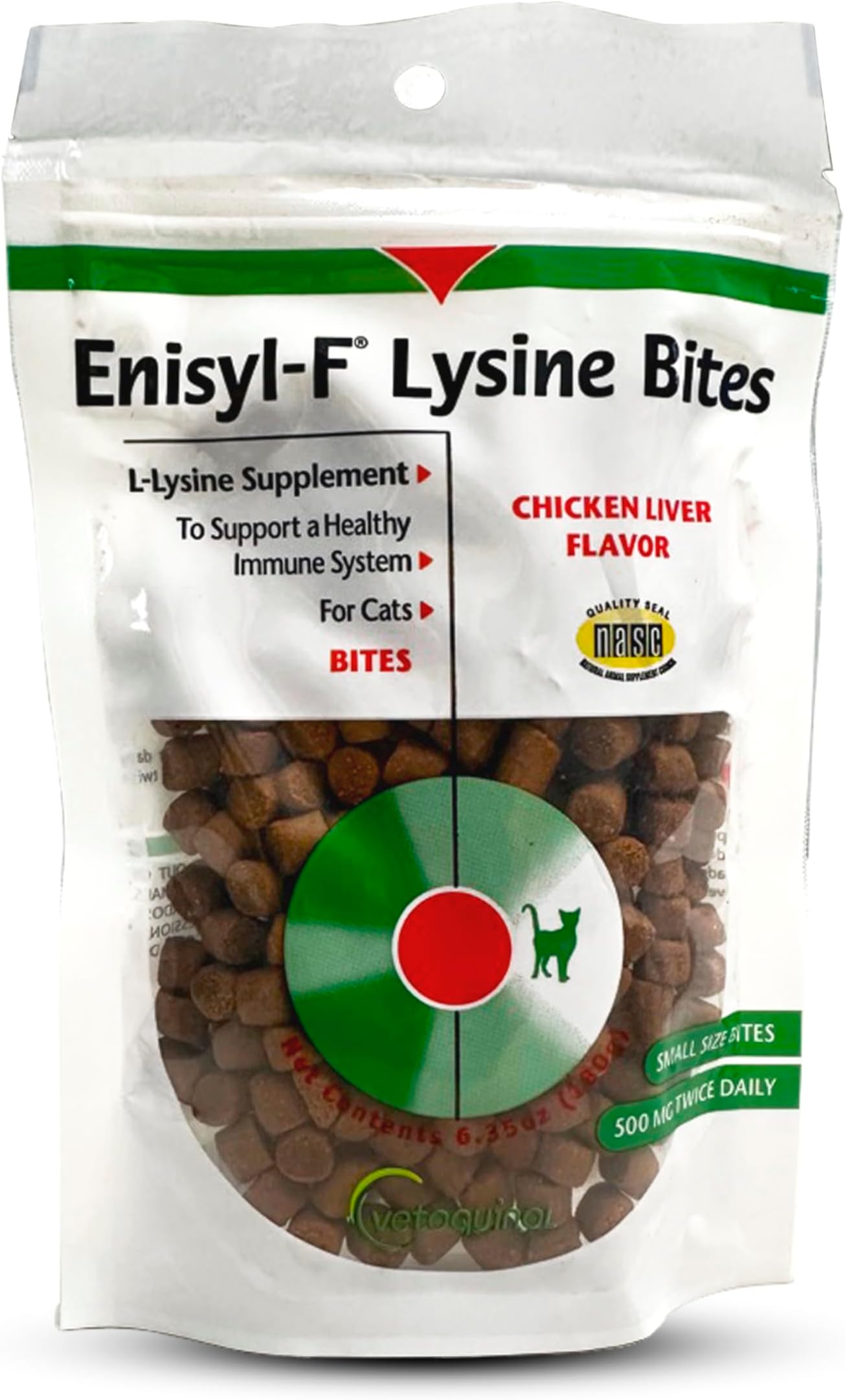 VETOQUINOL Enisyl-F Lysine Treats 6.35 oz Re-Closable Pouch