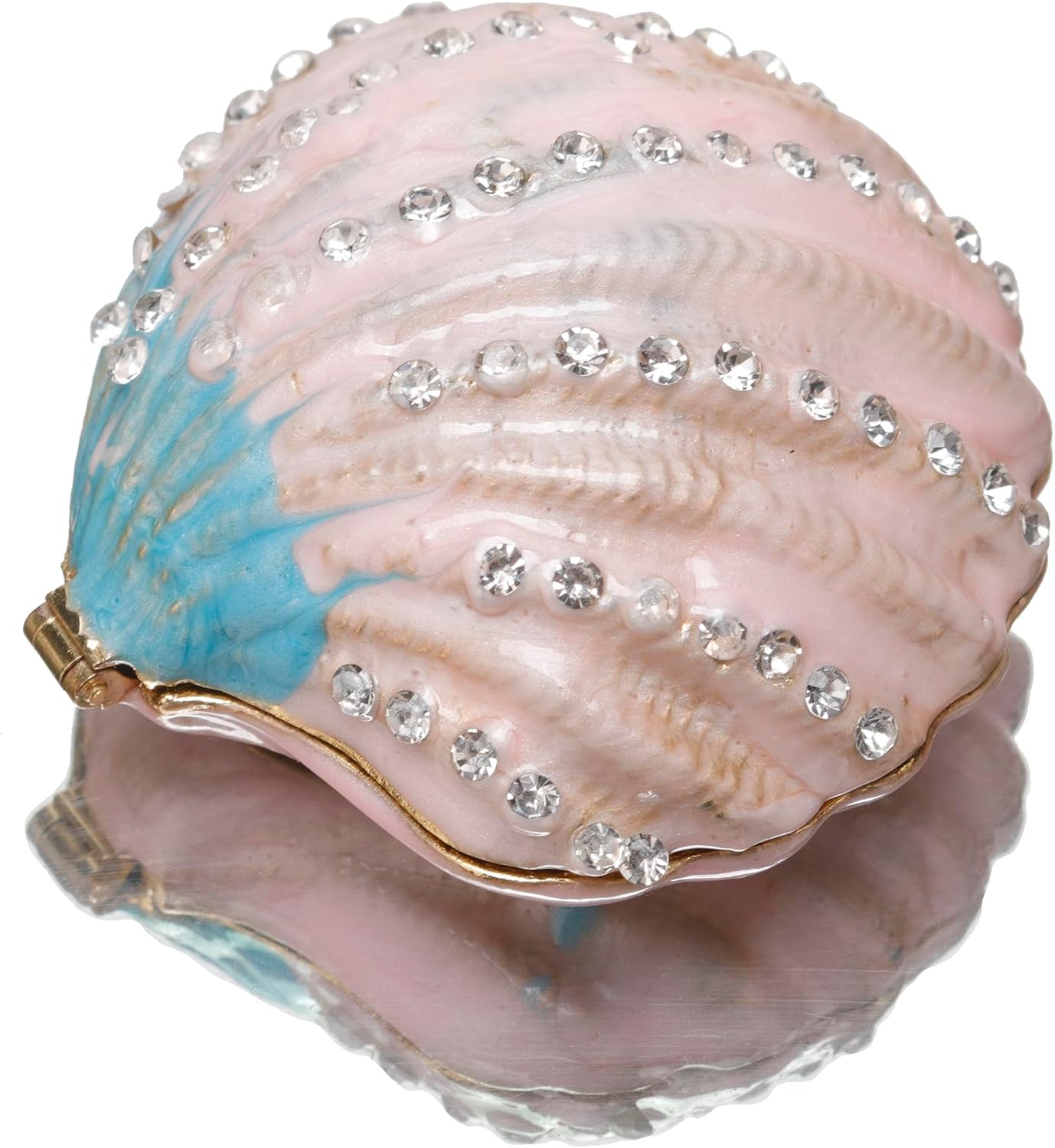 Seashell Jewelry Trinket Boxes Sea Shells Figurine Collectible Pearl Mussel Jewelry Ring Holder Dresser decoration - Image 2