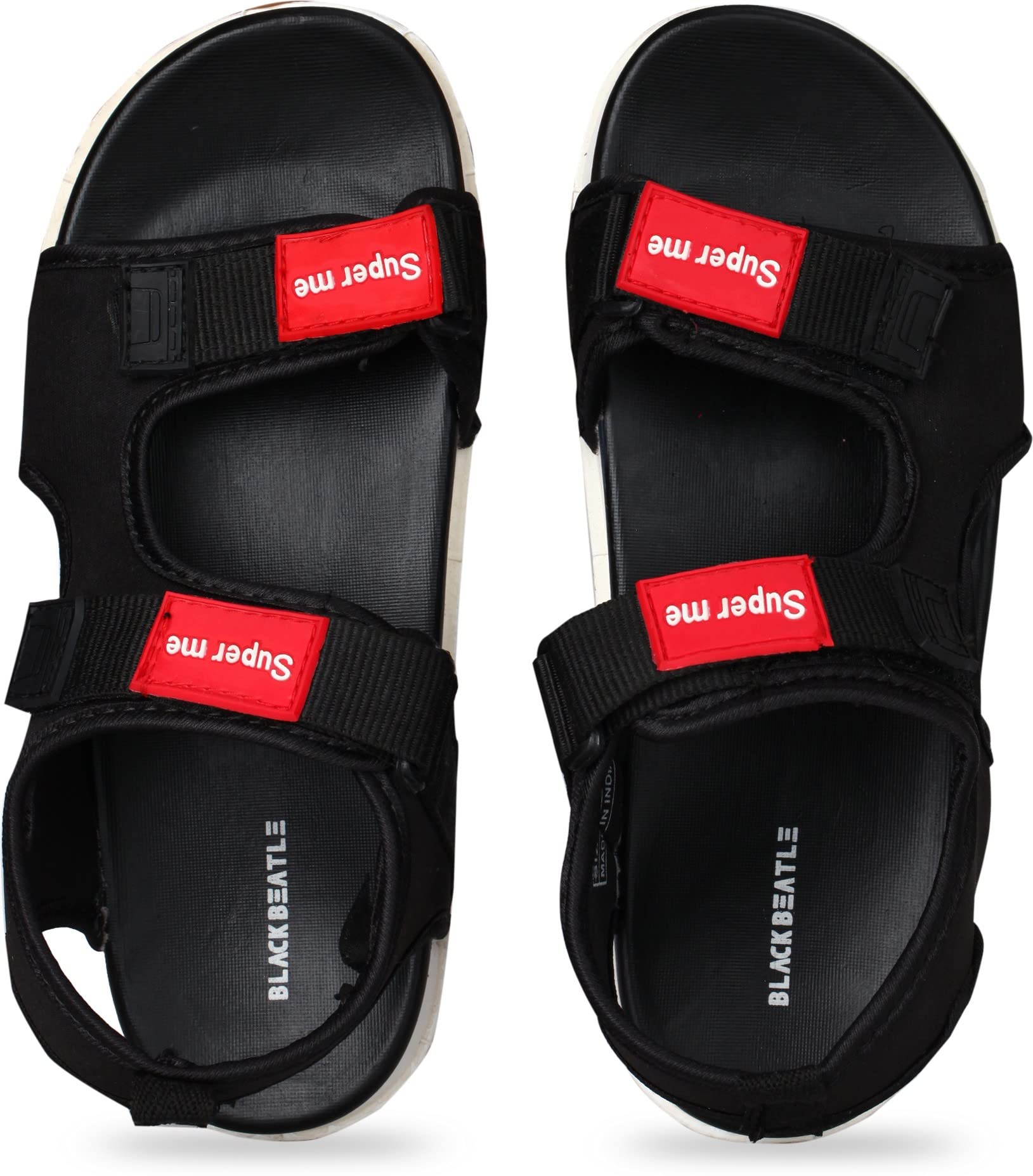 Black Beatle Super Me S1 Dc-Style Sandals for Men,Black,10 (UK/India) (B0BG96M441) Amazon Price History, Amazon Price Tracker
