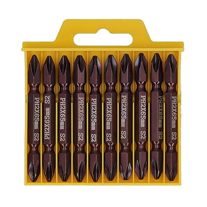 Ubervia Magnetic Bits, Bit Screwdriver Head, High Accuracy 65mm Pneumatic Drills Electric Drill Hand Screwdrivers for Screwdriver(Redness)