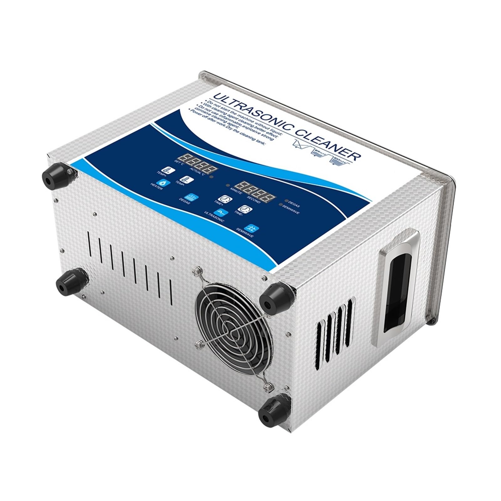 Pulitore Ad Ultrasuoni Digitale 4,5L 180W Display A LED Timer Riscaldatore Onda Variabile Strumenti Chirurgici Laboratorio Odontoiatrico Iniettore Efficace Pulizia Professionale