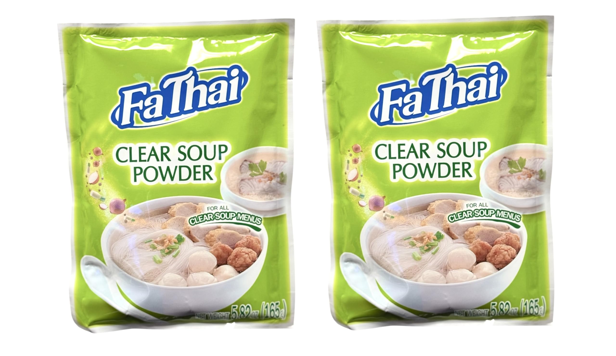 AquaNation Listing For Fa Thai Instant Clear Soup Powder, Seasoning for Thai Rice Noodles, BBQ, Sukiyaki, Hotpot, Congee & More, 5.82oz (165g) Halal