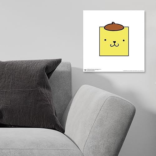 Miniatura 8 de Trends International Gallery Pops Sanrio Pompompurin - Pompompurin Happy Face Canvas Wall Art, Unframed Version, 12" x 12" Gallery Pops Canvas Wall