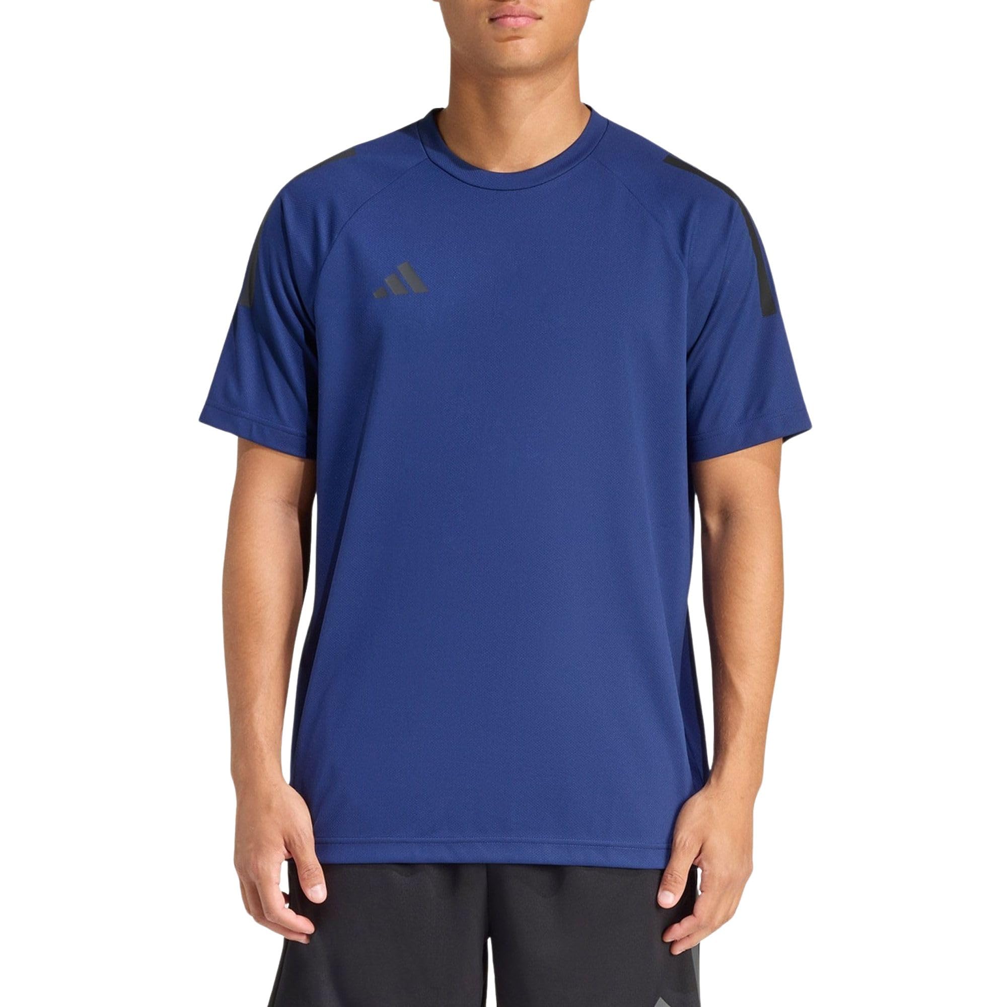 adidas Men's Climacool Sereno 3-Stripes Shirt, Dark Blue, XL