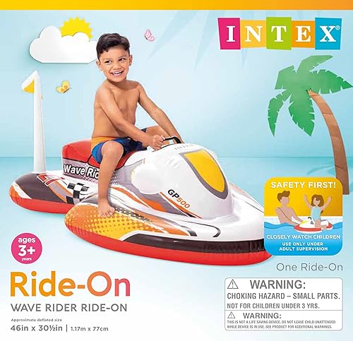 Miniatura 5 de Intex Wave Rider Ride-On, 46 X 30.5 pulgadas, para edades 3+