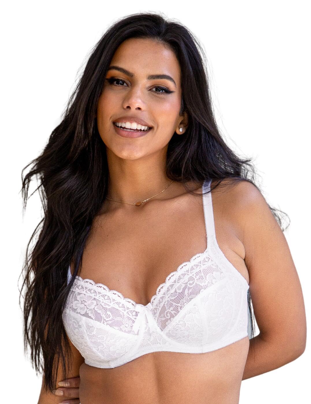 Pour Moi Rebel Underwired Side Support Bra, White, Size 36Gg, Women