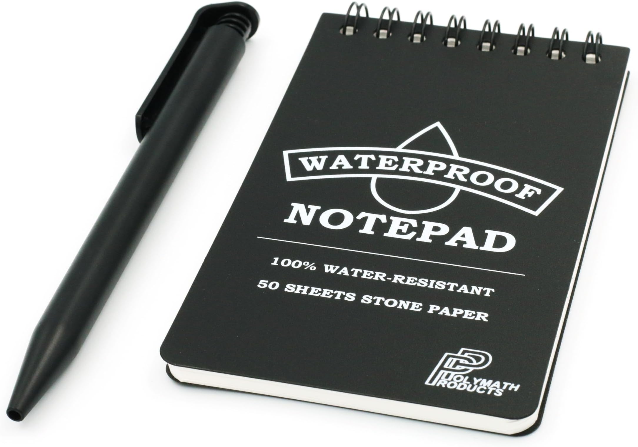 Waterproof Notepad & Pen Set – Featuring 100% Water-Resistant Stone Paper Notebook.