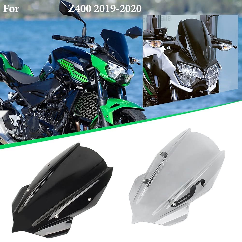 Amazon.co.jp: バイク用スクリーン 風防 For Z250 Z400 2019-2021 Z