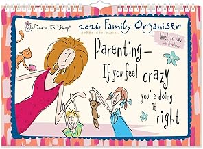 2026 Born to Shop A4 Family Planner Organiser Wall Calendar