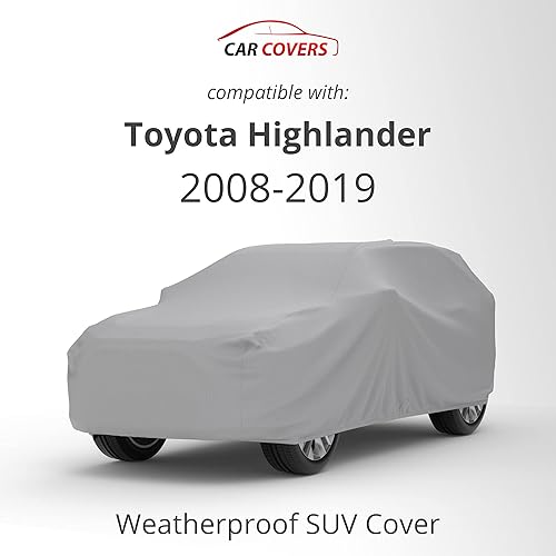 Miniatura 10 de Funda impermeable para SUV compatible con Highlander 2001-2007  Comparable a la cubierta de 5 capas para exteriores e interiores, lluvia, nieve,