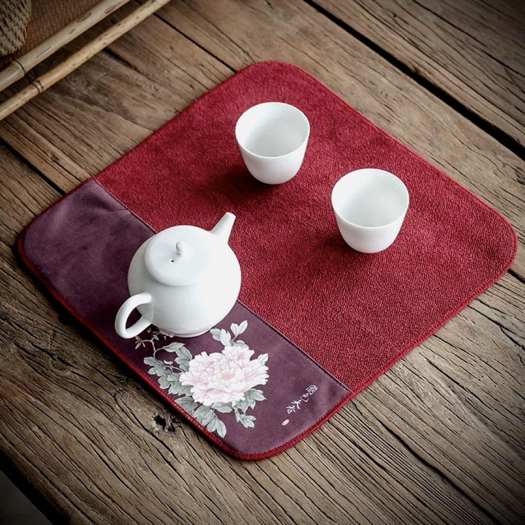 Amazon.co.jp: 牡丹の茶巾ティータオルシノワズリ李朝ルボンボン中国