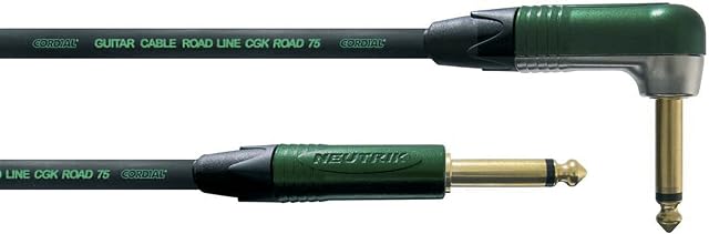 CORDIAL Cable Guitarra jack recto/angular 6 m verde Cable INSTRUMENT Peak Standard