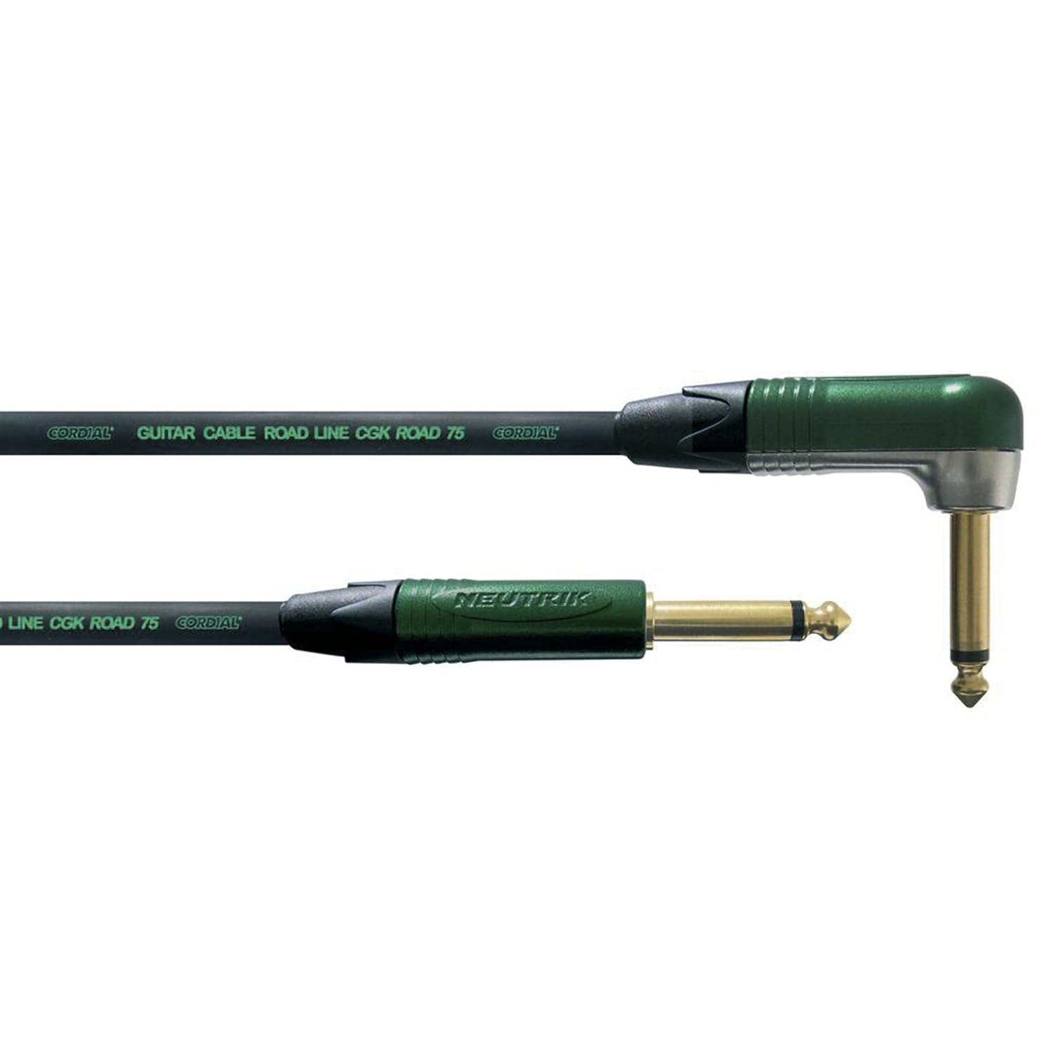 Cordial Encore 6m Straight to Angled Instrument and Guitar Cable