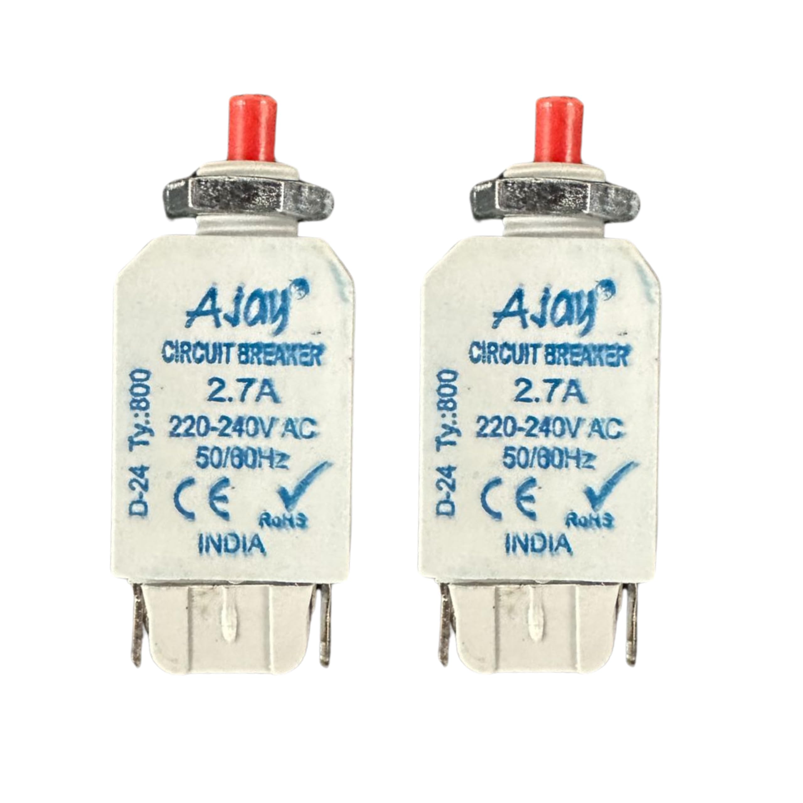 2.7 AMP Overload Protector Auto Cut Circuit Breaker for Mixer Grinder | Pack of 2 | Heavy-Duty Safety Switch | 220V-240V-image-42