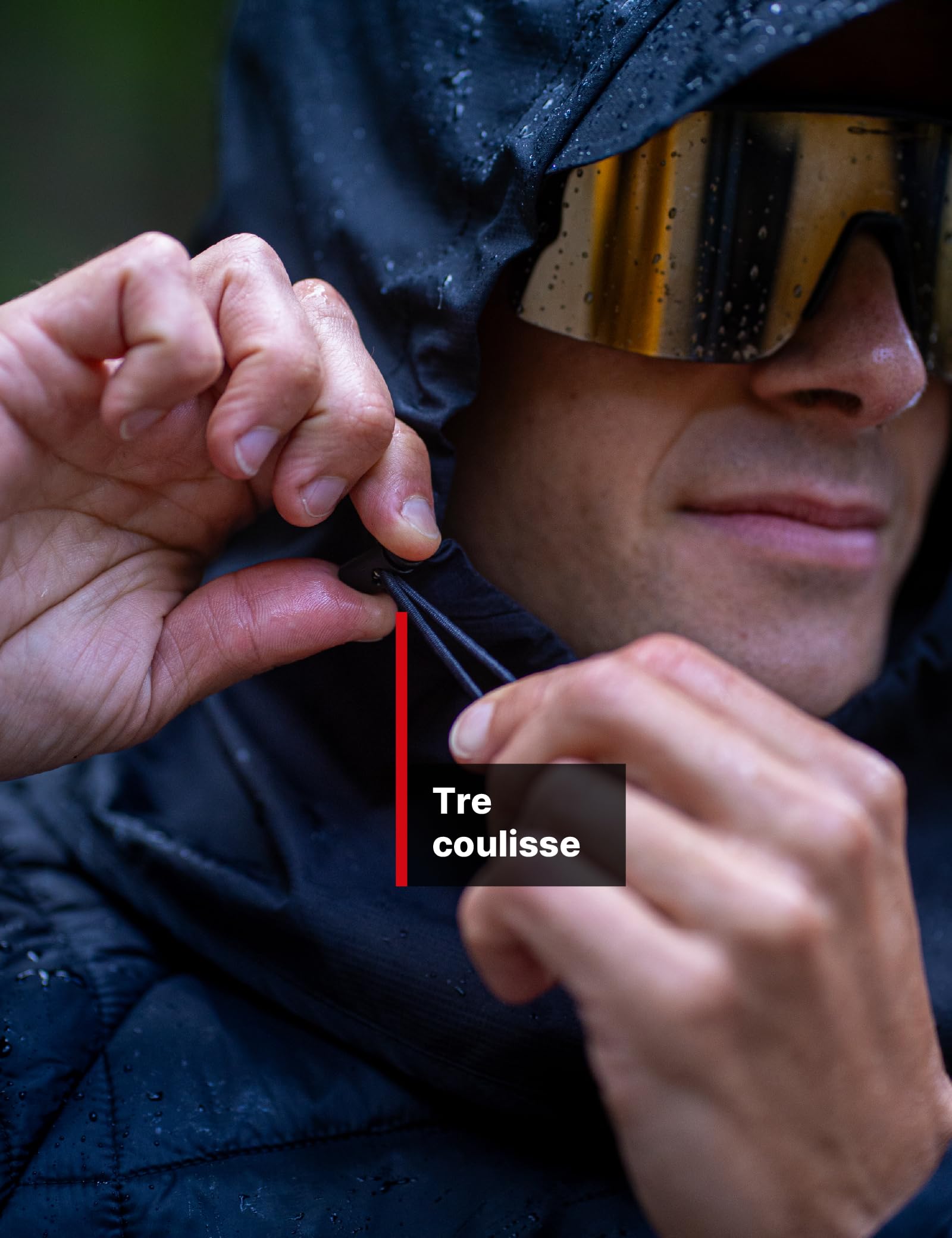BIOTEX Capuchon universel BlockRain Unisexe, Anti-pluie et Coupe-vent, Idéal pour tout sport, Portable, Noir, Noir , Taille Unique