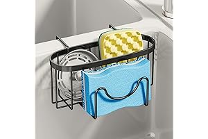 SWTYMIKI Movable Hanging Sink Caddy for Kitchen Sink Organization