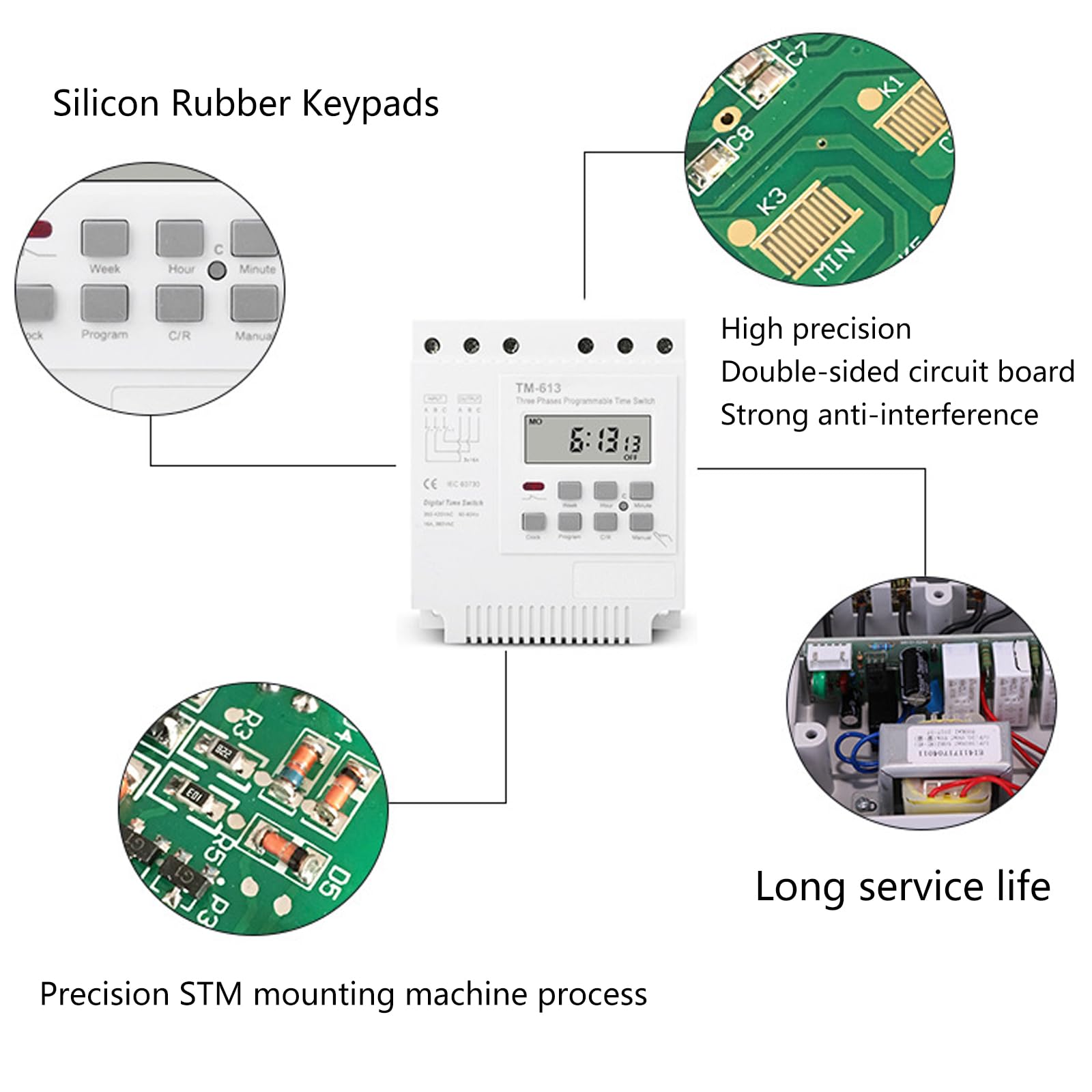 Reloj Temporizador Cuadro Electrico Ailao Rele Temporizador 380V
