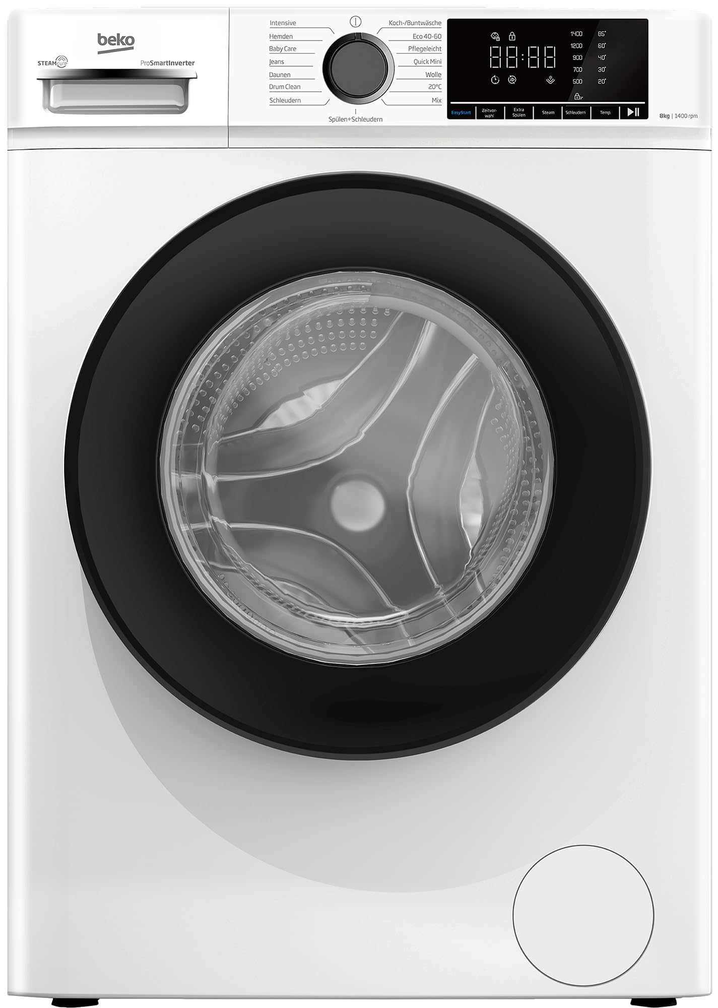 BEKO Waschmaschine Frontlader BM3WFOE841PSA mit SteamCure