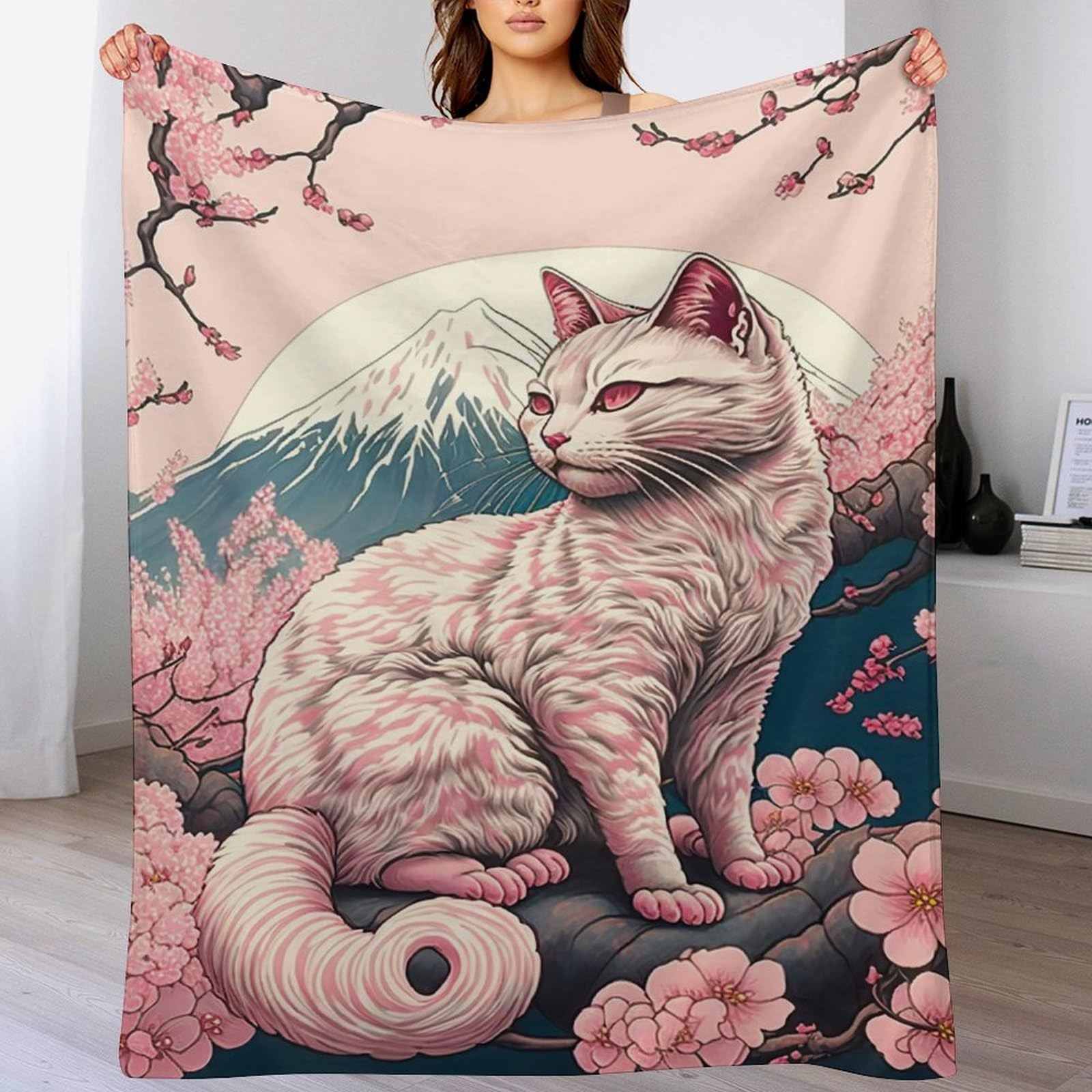 Couverture polaire chat chaude et confortable pour des soirées canapé cocooning
