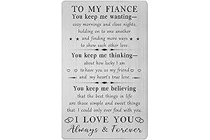 Valentines Gifts for Fiance Personalized Engraved Men's Watch, I Love You Fiance...